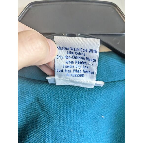 Blair Women's Teal Polyester Single-Button Blazer Size 20W - Picture 4 of 4